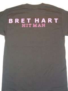 Bret HITMAN Hart Emblem Authentic WWE T shirt Brett  