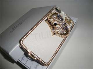 Handmade Lovely Crown Sweet Deco Bling Crystal Bow Case Cover For 