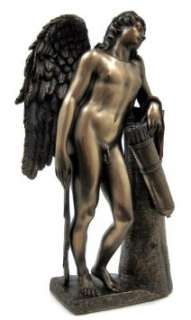    Bronzed Finish Eros Greek Mythology Statue Cupid: Home & Kitchen