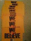   State Warriors We Believe Poster Lot NBA Rare Jerry West Logo Ticket