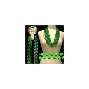  Green Bead Necklace, 33 long, 7mm Beads Health 