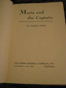   and the captain by isabel dunn 1951 first edition hardback book  