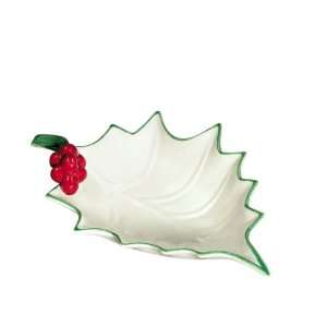  Andrea By Sadek Holly Leaf Bowl (large): Patio, Lawn 