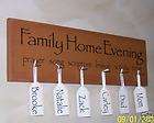 LDS FAMILY HOME EVENING CHART wood sign Mormon FHE items in Kellys 