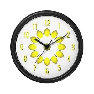  Lemon Flower Clock Flower Wall Clock by CafePress: Home 