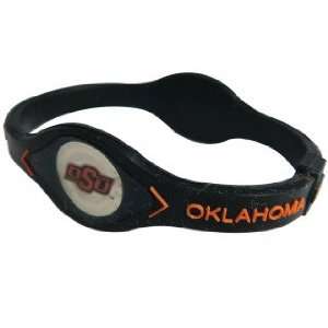  State Cowboys Bracelet Wristband BLACK & ORANGE (Medium, 7.5) Power 