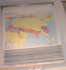 Rand McNally Spring Loaded Classroom Map World History Series  