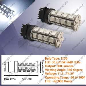  High Power LED Bulbs (360 degree view / 30x 0.2W)   Pair 