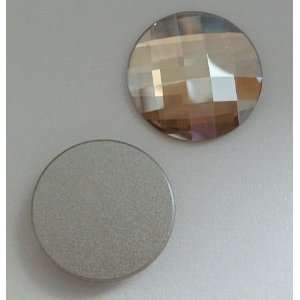  SWAROVSKI Flatback Chessboard Round GOLDEN SHADOW 20mm 