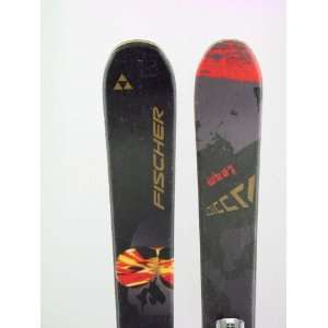  Used Fischer Addict Twin Tip Jr. Kids Snow Skis with 