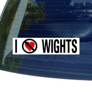  I Hate Anti WIGHTS   Window Bumper Sticker: Automotive