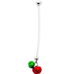    Handcrafted Holiday Jingle Bell Pregnant Belly Ring: Jewelry