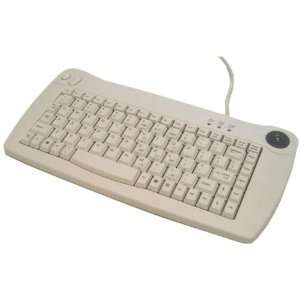  Mini PS/2 Keyboard with Trackball(White) Electronics
