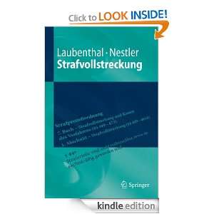 Strafvollstreckung (Springer Lehrbuch): Klaus Laubenthal, Nina Nestler 