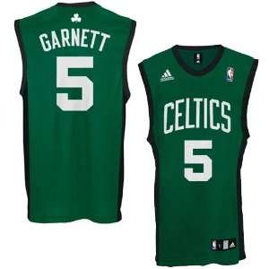  adidas Boston Celtics #5 Kevin Garnett Green Replica 