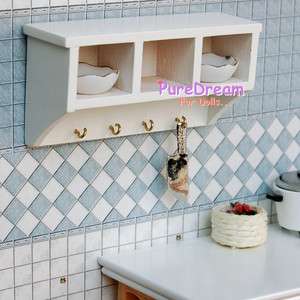   on the wall Diningware 1/12 Dollhouse Furniture Wooden WL057  
