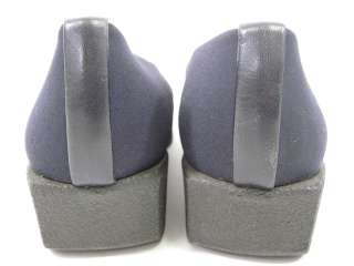 STUART WEITZMAN Navy Elastic Heels Shoes Sz 7.5  