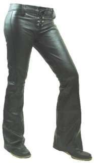 EXL LP300 LG WOMENS SOFT LEATHER MOTORCYCLE PANTS  