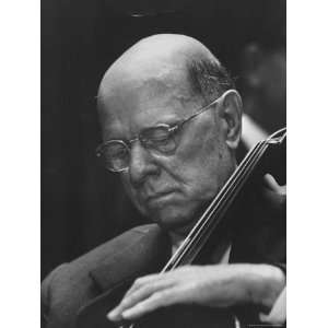  Pablo Casals Rehearsing for a Concert at the Un Stretched 