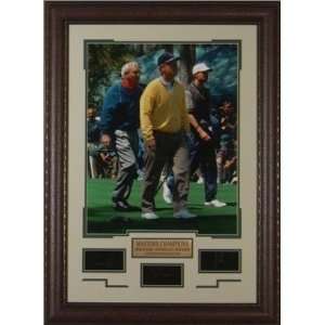 Arnold Palmer unsigned Engraved Collection 30x32 Leather Framed 
