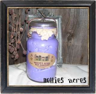 32 oz OLD JAR SOY CANDLE~~~ LILAC~~~ LAYERED  