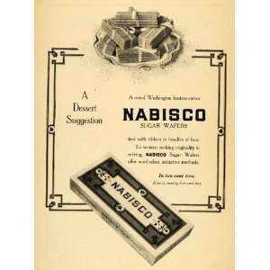 Ad National Biscuit Nabisco Sugar Wafer Dessert Sweets Treats Cookies 