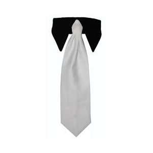  Dog Tie   Formal White/Black Dog Tie   Large   Made in the 