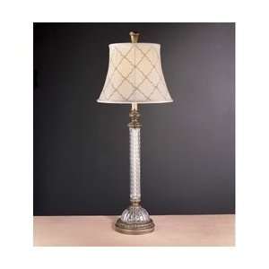   McClintock Romance Crystal Candlestick Table Lamp: Home Improvement