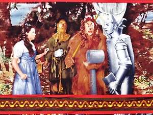 New Wizard of Oz Fabric Wicked Witch Castle Flying Monkeys Tin Man 