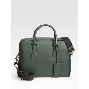  Prada Mens Daino Computer Bag   Forest Electronics