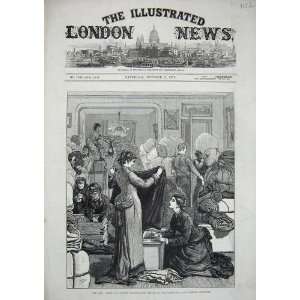  1876 War London Drawing Room Blankets Turkish Poor
