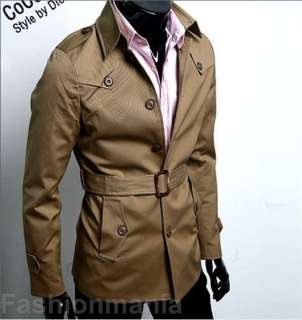 Mens Slim FIT Coat Jacket 2 color 4 Size J08  