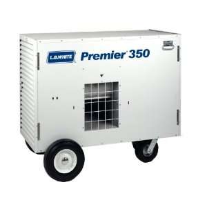 White TS350 Premier 350DF Portable Forced Air Ductable Dual Fuel 