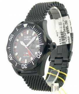 6363 Invicta Pro Diver Mens Steel Date Mesh Band Watch  