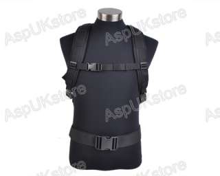 New 1000D Molle Phantom Cordura Backpack Shoulder Bag Black BK  