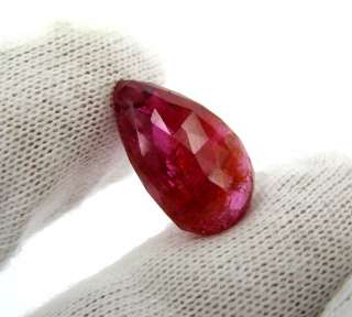 12.18ct Pear Shape Natural Untreated Ruby Gemstone Drop   Briolette 