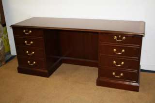 COUNCILL craftsman antique mahogany executive office credenza cabinet 