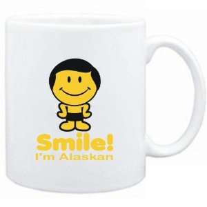  Mug White  Smile I am Alaskan   Man  Usa States Sports 