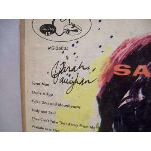   Vaughan, Sarah 10 Inch Signed Autograph Images Jazz