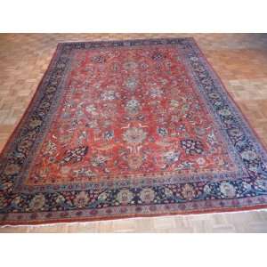    9 x 124 ANTIQUE PERSIAN MAHAL ORIENTAL RUG: Everything Else