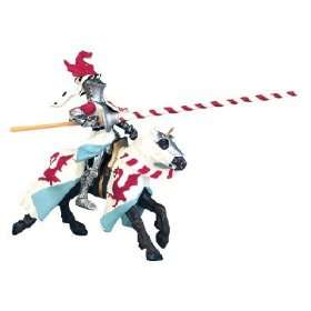  Knights: Knight with White & Red Lance: Toys & Games