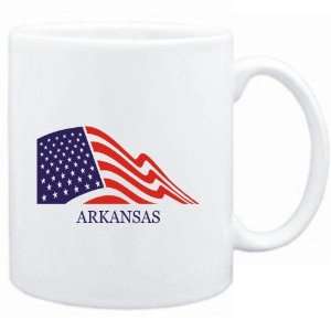  Mug White  FLAG USA Arkansas  Usa States: Sports 