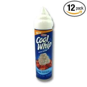 Kraft Topping Cool Whip, 12 Ounce (Pack of 12):  Grocery 