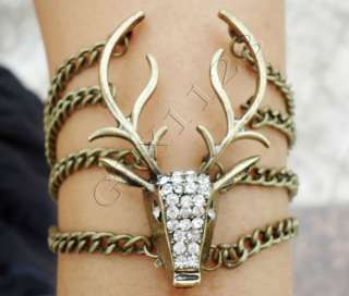 Mystery Deer head Unique Modeling Retro Bracelet  