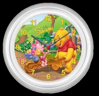 Monogram NEW Winnie the Pooh Clock wall christmas Gift  