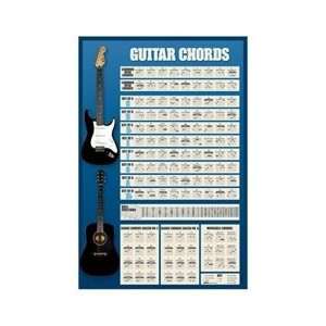  Guitar Chords (New Chart) Music Poster: Home & Kitchen