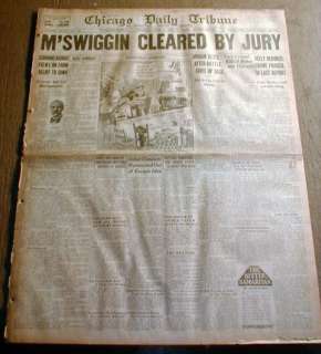 BEST 1926 Chicago newspaper Lrg AL CAPONE Gangster era HEADLINE Very 