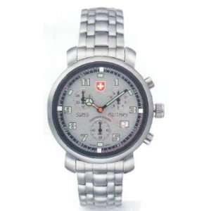 Swiss Military Analog chronograph Silver Dial Watch with 