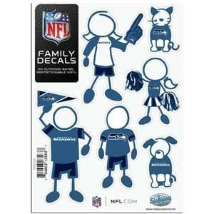 Seattle Seahawks Family Decal Small Package:  Sports 