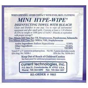 Current Technologies HYPE WIPE and Mini HYPE WIPE Bleach Towelettes 3 